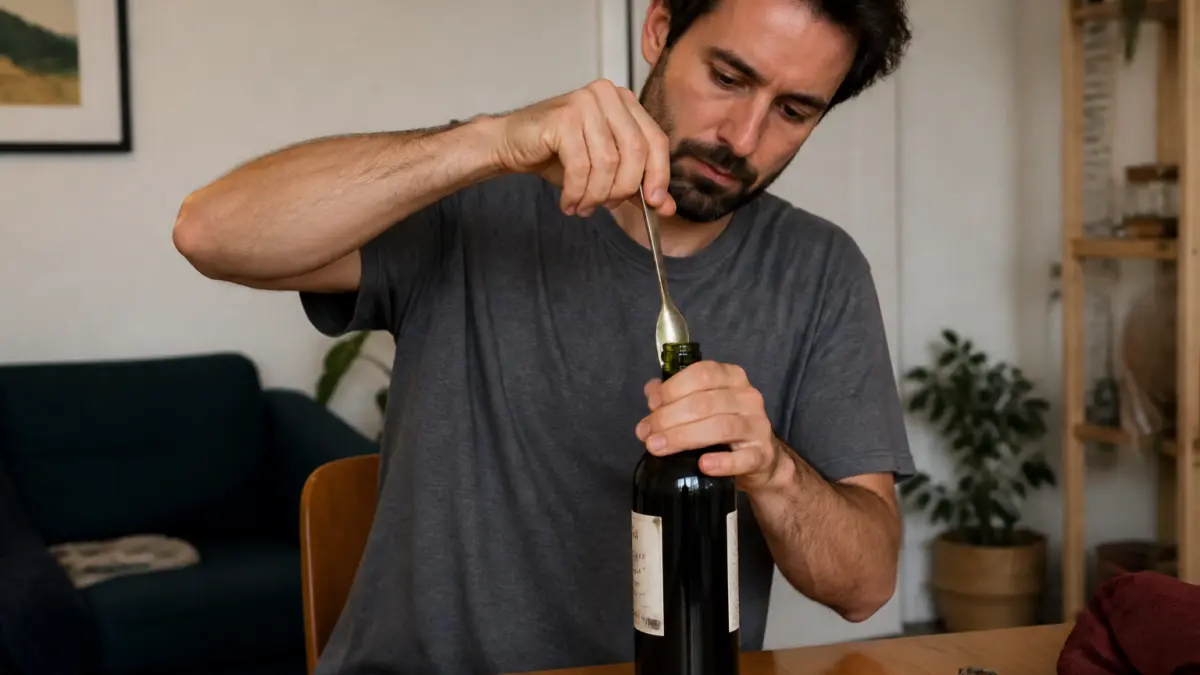 Ouvrir une bouteille sans tire-bouchon : méthodes et risques