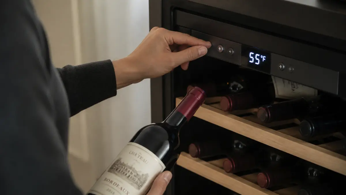 Cave à vin électrique : réglez la bonne température en 3 clics
