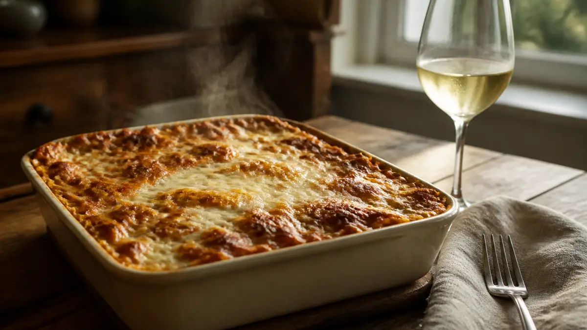 Lasagnes : le duo gagnant vin et béchamel