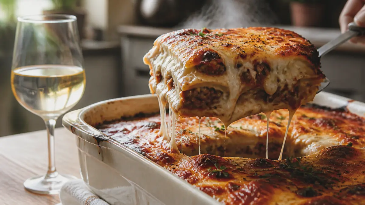 Lasagnes : le duo gagnant vin et béchamel