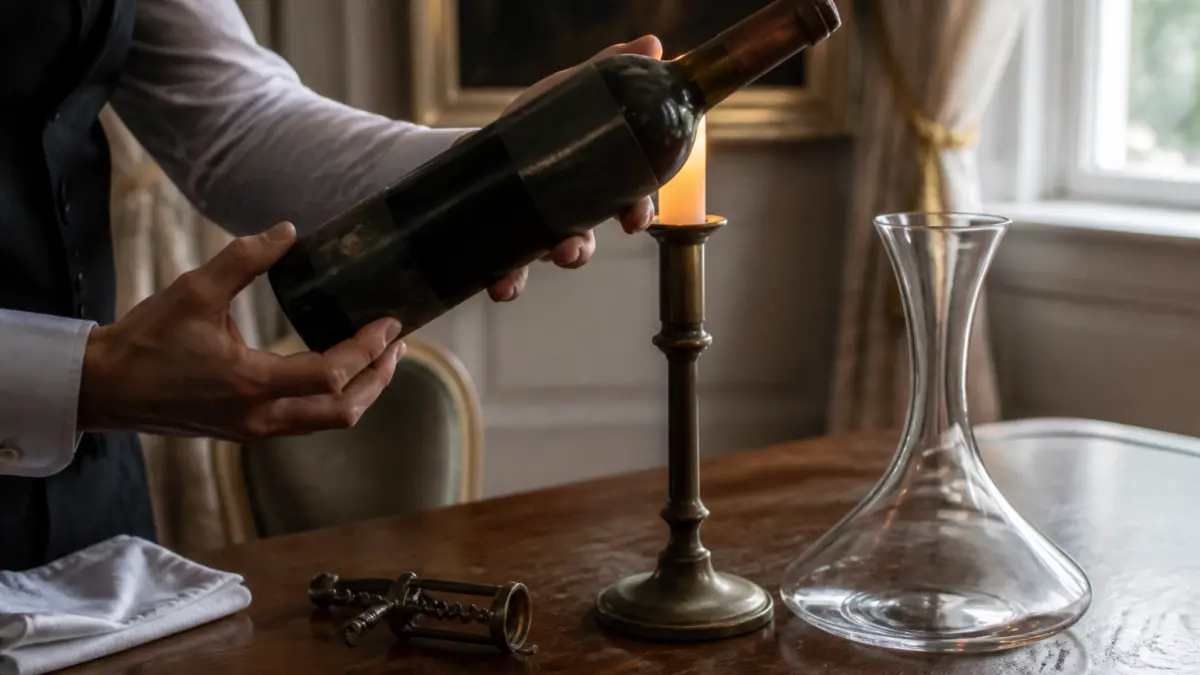 Comment servir et déguster un vin ancien