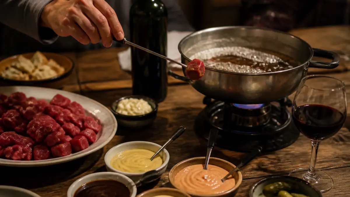 Quel vin avec une fondue bourguignonne ? Rouges souples ou plus charpentés