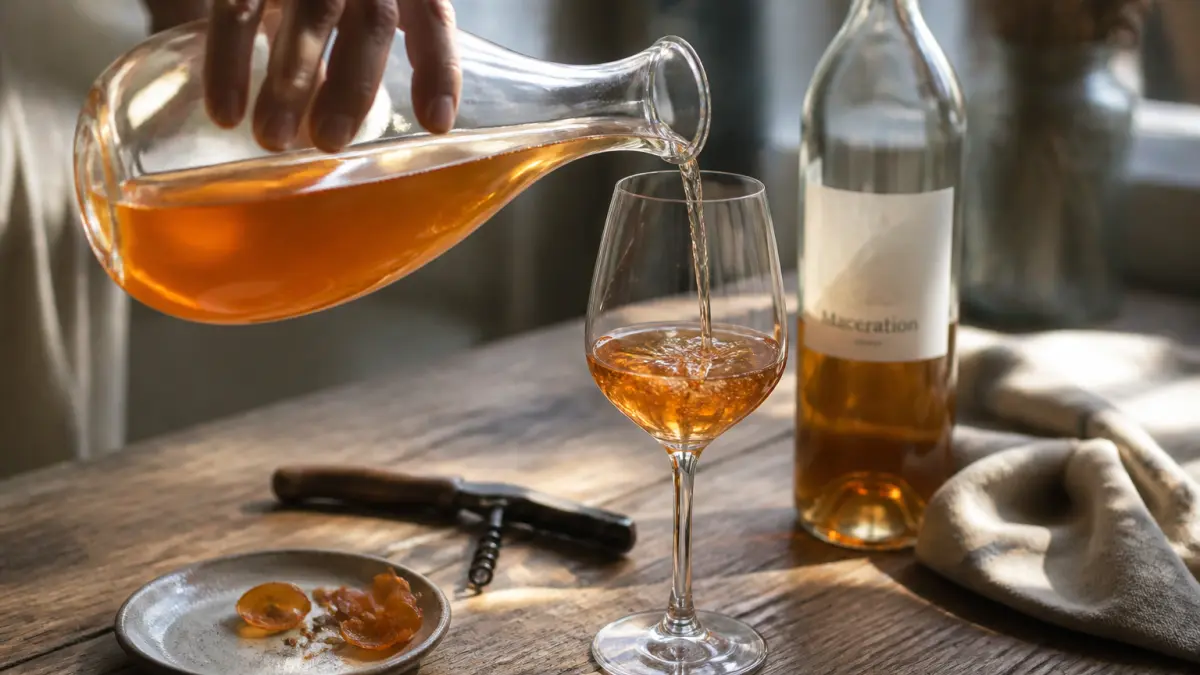 Vin orange : goût, méthode et conseils pour bien le servir