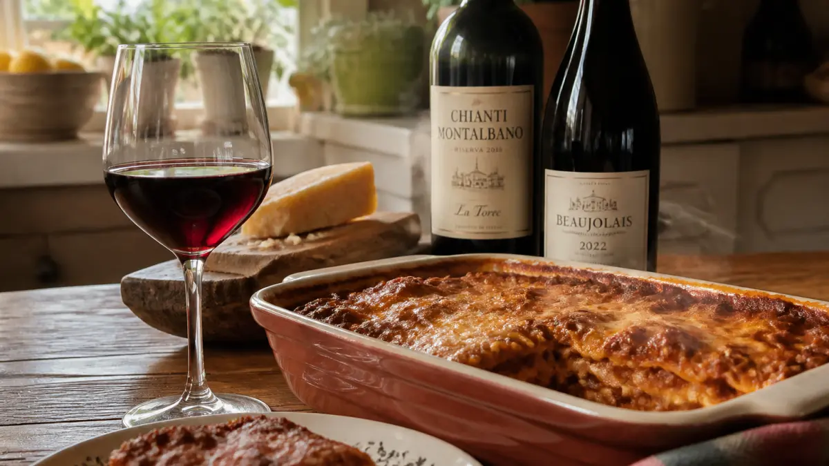 Quel vin avec des lasagnes ? Accords italiens et options françaises