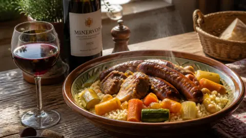 Couscous : osez le vin rouge, voici pourquoi