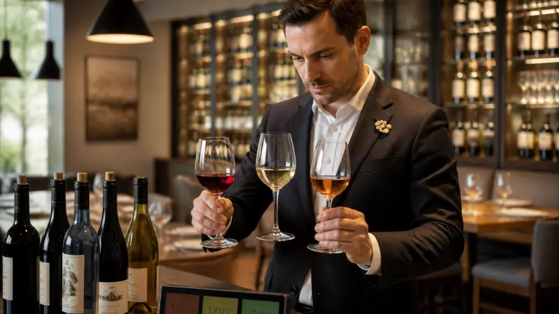 Température de service du vin : le guide par couleur