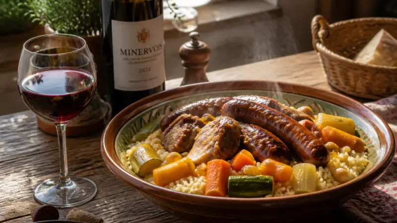 Couscous : osez le vin rouge, voici pourquoi